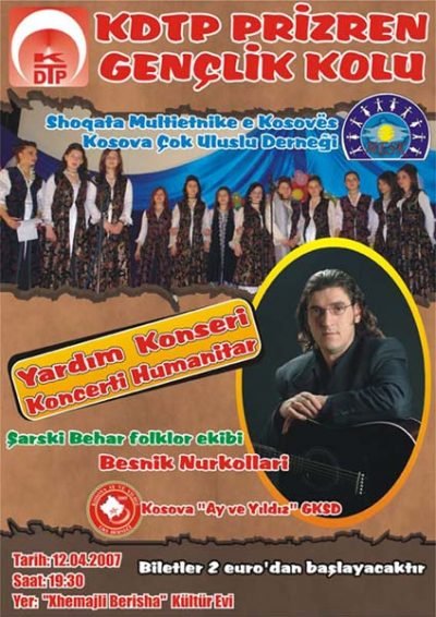 KDTP Prizren Gençlik Kolundan Yardım Konseri