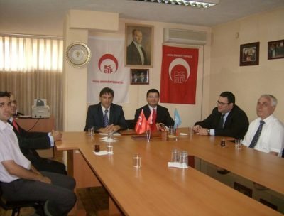 Türk Eşgüdüm Bürosu yeni şefi Müsteşar Mustafa Sarnıç KDTP Genel Başkanını Ziyaret Etti
