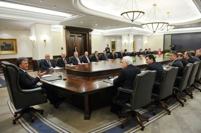 Kosova Heyeti Çankaya Köşkü’nde