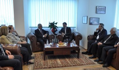 Edirne Valisi Duruer, Bakan Yağcılar’da