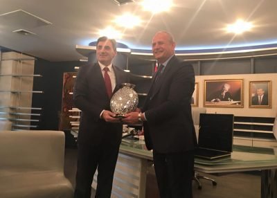 Düzce Belediye Başkanı Mustafa Keleş ile bir araya gelmiştir