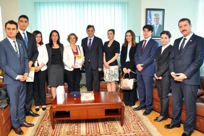 Genç Diplomatlardan Bakan Yağcılara ziyaret