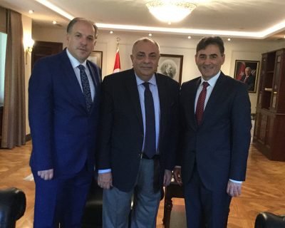 KDTP heyeti T.C. Başbakan yardımcısı Tuğrul Türkeş’i makamında ziyaret etti