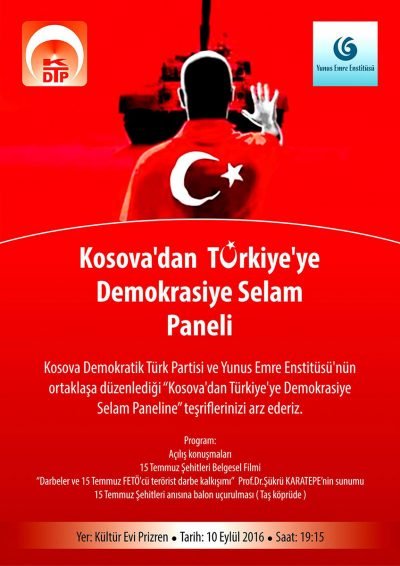 Kosova’dan Türkiye’ye Demokrasiye Selam Paneli