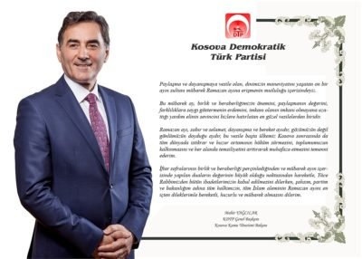 KDTP Genel Başkanı Mahir Yağcılar’ın Ramazan Kutlama Mesajı