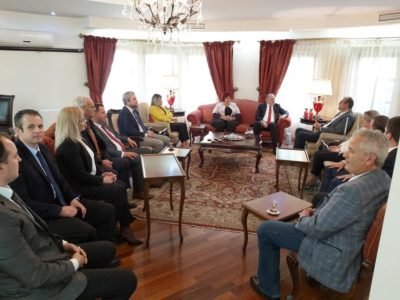 KDTP Genel Başkanı ve Heyeti, T.C. Priştine Büyükelçisi Çağrı Sakar’ı Ziyaret Etti