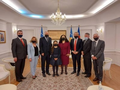 23 Nisan Kosova Türkleri Milli Bayramı Çerçevesinde Cumhurbaşkanı Vjosa Osmani-Sadriu Ziyaret Edildi