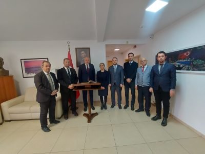 Genel Başkanımız ile Şube Başkanlarımız Taziye Defterini İmzaladı