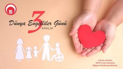 Genel Başkanımızın 3 Aralık Dünya Engelliler Günü Mesajı