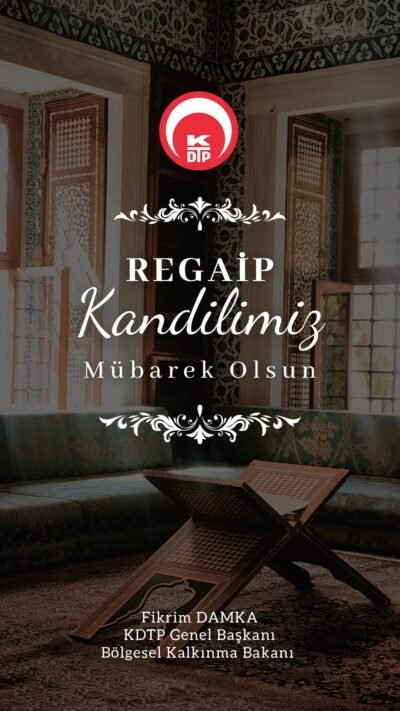 Genel Başkanımızın Regaip Kandilli Mesajı