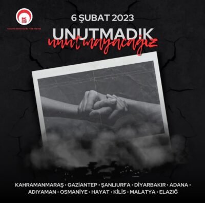 Genel Başkanımızın 6 Şubat Depremi Anma Mesajı